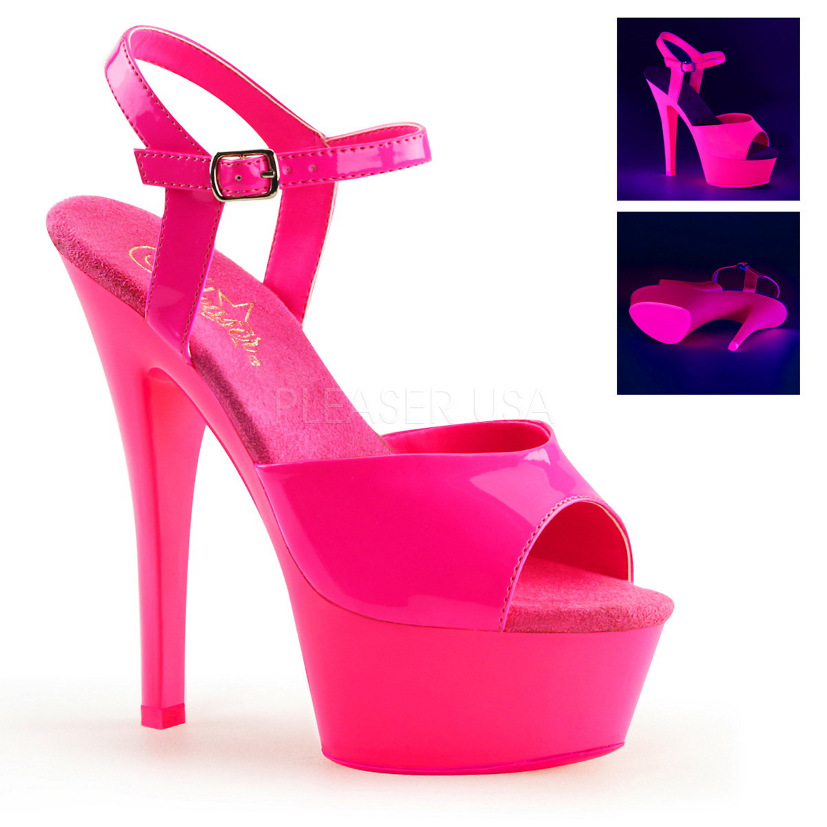 pleaser shoes pink